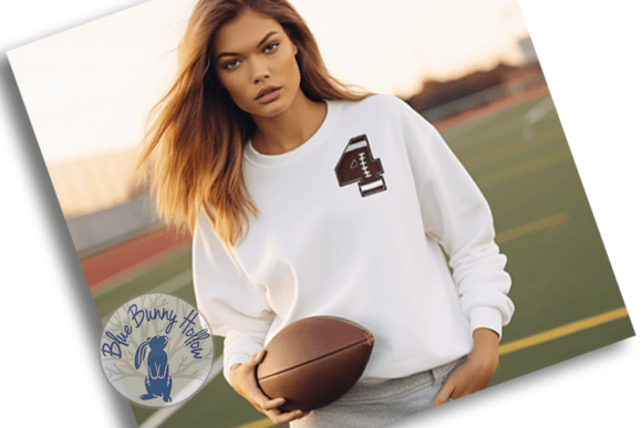 Football Number 4: Sporty Charm for Handmade Gifts